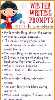 Image result for Winter Writing Prompts