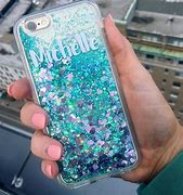 Image result for Liquid Green Phone Case Glitter
