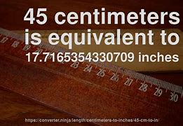 Image result for How Long Is 45 Cm