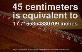 Image result for 45 Cm to Inches