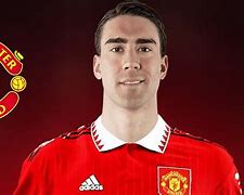 Image result for Dusan Vlahovic in a Man Utd Kit