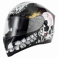 Image result for Skull Biker Helmet