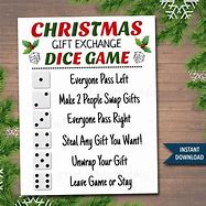 Image result for Christmas Gift Exchange Game Printable