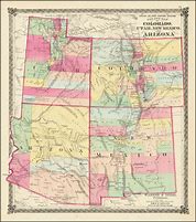 Image result for Map of Utah Colorado Arizona New Mexico