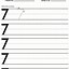 Image result for Number 7 Worksheet