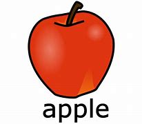 Image result for Apple Cartoon Flashcard