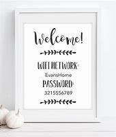 Image result for Free Printable Wifi Password Template 4X6