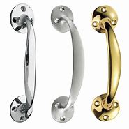 Image result for Door Handles Chrome with Brass
