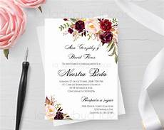 invitaciones de boda invitacion boda para editar imprimir color tinto invitaciones de boda invitacion boda para editar imprimir color tinto