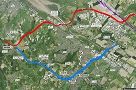 Image result for A55 Junctions Map