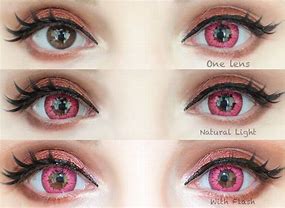 Image result for Pink Iris Eye Contacts