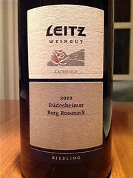 Image result for Weingut Josef Leitz Rudesheimer Berg Schlossberg Riesling Grosses Gewachs