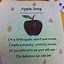 Image result for Apple Poem for Preschool