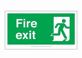 Image result for Free Printable Emergency Exit Signs