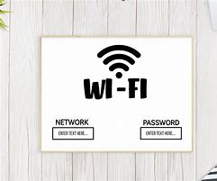 Image result for Wifi Password Template Word Printable