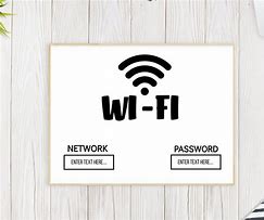 Image result for Wifi Password Blank Template