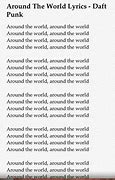 Image result for Daft Punk around the World Lyrics Memes