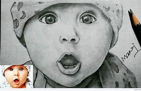 Image result for Cute Baby Pencil Drawing