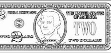 Image result for 2 Dollar Bill Printable