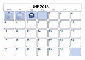 Image result for June 2018 Calendar Printable Org