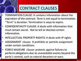 Image result for Contract Clause