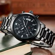 Image result for Black Metal Watches for Men