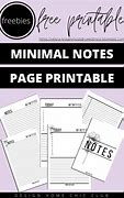 Image result for Notes. Printable Minimalist Tans