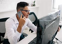 Image result for Office Person On Phone
