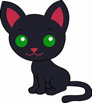 Image result for Cute Black Cat Cartoon