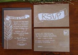 Image result for Rustic Wedding Invitations Kraft Paper