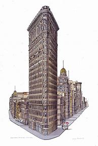 Image result for Flatiron Building Drawing