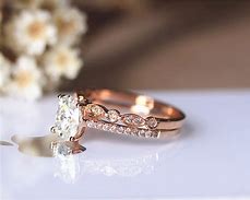 Image result for Rose Gold Wedding Rings Walmart