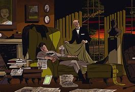 Image result for Alfred and Bat Man Sceen