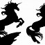 Image result for Black Unicorn Silhouette Face