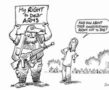 Image result for 2nd Amendment Cartoon Gun Voilence