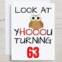 Image result for Funny 63rd Birthday Cards