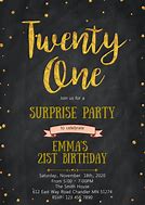 Image result for 21st Birthday Invitations