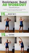 Image result for Resistance Bands ABS Exercises