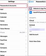Image result for iPhone See Saved Passwords
