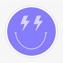 Image result for Smiley-Face Purple with Lightning Bolt Eyes