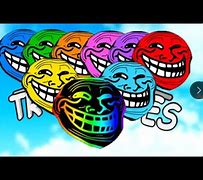 Image result for Troll Face Minecraft Rainbow
