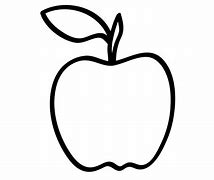 Image result for Clip Art Apple Balack and White