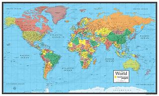 Image result for Map with All Countries in the World Scaled by Size