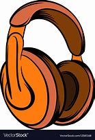 Image result for Orange Headphones Clip Art