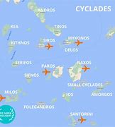 Image result for Cyclades Greece Map