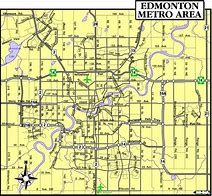 Image result for Edmonton Alberta Map