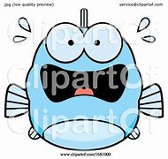 Image result for Scared Fish Cartoon