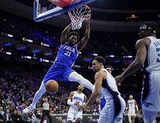 Image result for Joel Embiid Dunking