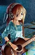 Image result for Anime Girl with Headphones and Guitar