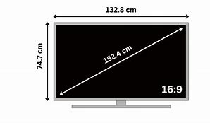 Image result for Vizio 60 Inch TV Dimensions